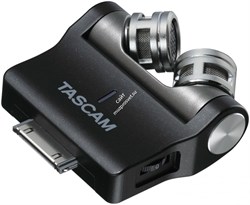 Tascam iM2X конденсаторный стерео X-Y микрофон для подключения к iPhone, iPad и iPod, чёрный - фото 10007