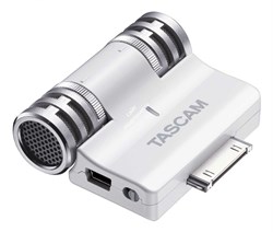 Tascam iM2W конденсаторный стерео микрофон для подключения к iPhone, iPad и iPod, белый - фото 10008