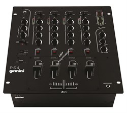 Gemini PS4  DJ микшер 4 канала LINE/PHONO  3 -band EQ,   + MIC  вход 2 -band EQ - фото 10148