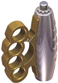 Ultimate CUSTOM-1 стойка микрофонная прямая хромированная серии "кастом" с наконечником "кастет", круглое основание, высота 102-163см - фото 10368