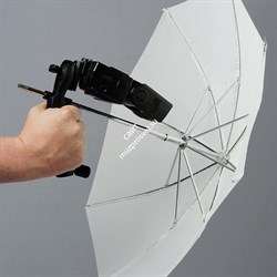 LL LU2126 Зонт  просветный + рукоятка для компактных вспышек 50 см - фото 109105
