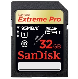 Sandisk Extreme Pro SDHC 32Gb Class 10 UHS-I U1 (95/90 MB/s) - фото 110617