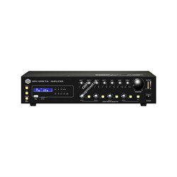 SHOW MPA-120RS - трансляц. система 120Вт,DC24В,25/70/100В, MP3-плеер,4mic\line+aux, 4 зоны - фото 112812