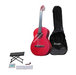 BARCELONA CG11K/RD - набор: классическая гитара, чехол, подставка, струны - фото 116374