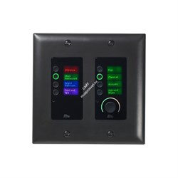 BSS EC-8BV-BLK-EU - панельный контроллер с 8 кнопками и регулятором уровня,  Ethernet , цвет чё - фото 121141