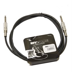 INVOTONE ACI1302/BK - инструментальный кабель, 6,3 джек моно <-> 6,3 джек моно, длина 2 м (черный) - фото 123379