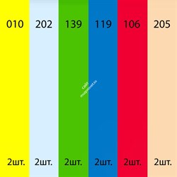 Fotokvant Color Kit (3245) набор №1 цветных гелевых фильтров 30x30 см - фото 130416