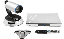 Система для организации видеоконференцсвязи, до 6x соединений c возможностью активации MCU до 16, PTZ камера,18x Zoom, 60кадр/c - фото 148532