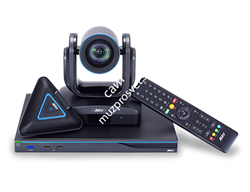 Система для организации видео конференцсвязи, до 4х соединений, поворотная камера, 12х оптический  и 1,5х цифровой Zoom, FullHD - фото 148555