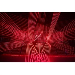 INVOLIGHT LEDBAR508R - светодиодная моторизованная панель, 7x 3Вт (амбер), красный лазер 8х 500мВт - фото 148920