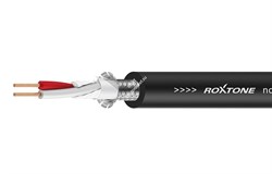ROXTONE MC010/100 Black Симметричный микрофонный кабель из бескислородной меди 100м на картонной катушке, 2x0,30мм2., D 6,5мм, AWG: 22., 95% экранирование (сетка из луженой медной проволоки 128х0,10мм), цвет: Черный. Температурный режим эксплуатации: -20/ - фото 151088