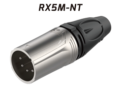 ROXTONE RX5M-NT Разъем cannon кабельный папа 5-ти контактный, цвет: серебро - фото 151771
