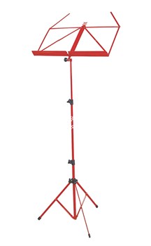 ROXTONE MUS008 Red Пюпитр складывающийся, на трех ногах, высота, регулируемая: 50-120см, размер в сложенном состоянии: 50см, подставки: 40-29cm, цвет: красный, вес: 1,2kg. 20штук в коробке размером: 38x35x50cм - фото 151860