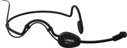 AKG HC644MD black конденсаторный микрофон с оголовьем, кардиоида, чёрный, разъём MicroDot, 100-15000Гц, 20мВ/Па, в комплекте переходник с MicroDot на 3-pin mini-XLR (AKG L-разъём) - фото 153589