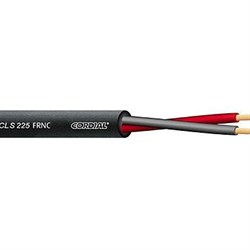 Cordial CLS 225 FRNC акустический кабель 2x2,5 мм2, 8,0 мм, безгалогенный негорючий, черный - фото 155058