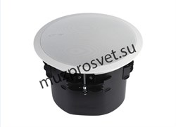 Пассивный потолочный сабвуфер 8", low-pass фильтр, 80W/40W/20W/10W-100V, 80W(RMS)/160W(max), белый - фото 156570