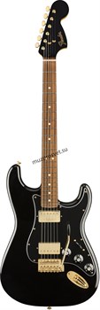 FENDER LTD MGNY BLKTP STRAT PF BK GLD электрогитара, цвет черный - фото 160530