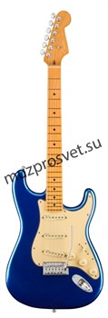 FENDER American Ultra Stratocaster®, Maple Fingerboard, Cobra Blue электрогитара, цвет синий в комплекте кейс - фото 160664