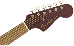 FENDER Malibu Player Burgundy Satin WN электроакустическая гитара, цвет бордовый - фото 160945