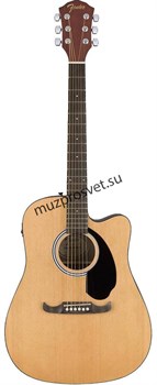 FENDER FA-125CE DREAD NATURAL WN электроакустическая гитара, цвет натуральный - фото 160995