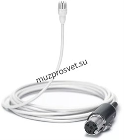 SHURE TL47W/O-MTQG Петличный всенаправленный мирофон TwinPlex, естественная передача звука, низкая чувствительность, кабель 1.6м - фото 163199