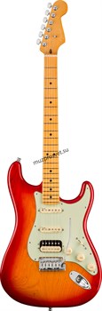 FENDER American Ultra Stratocaster® HSS, Maple Fingerboard, Plasma Red Burst электрогитара, цвет красный в комплекте кейс - фото 163473
