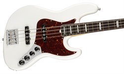 FENDER American Ultra Jazz Bass®, Rosewood Fingerboard, Arctic Pearl электрогитара, цвет белый в комплекте кейс - фото 163495
