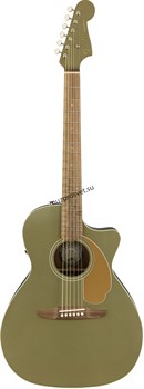 FENDER Newporter Player Olive Satin электроакустическая гитара, цвет зеленый - фото 164762
