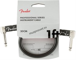 FENDER FENDER 1' INST CABLE BLK инструментальный кабель, черный, 1' (30,48 см) - фото 164961