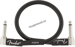 FENDER FENDER 1' INST CABLE BLK инструментальный кабель, черный, 1' (30,48 см) - фото 164962