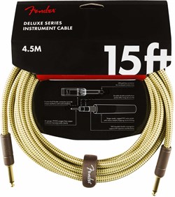 FENDER DELXUE 15' INST CABLE TWD инструментальный кабель, твид, 15' (4,6 м) - фото 165014