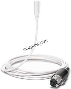 SHURE TL48W/O-MTQG-A Петличный всенаправленный мирофон TwinPlex,, оптимизирован для речи, низкая чувствительность, кабель 1.6мм, - фото 165937