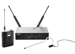 SHURE QLXD14E/153B G51 радиосистема с поясным передатчиком и ушным микрофоном MX153B (черный) - фото 166190