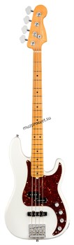 FENDER American Ultra Precision Bass®, Maple Fingerboard, Arctic Pearl электрогитара, цвет белый в комплекте кейс - фото 166894