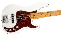 FENDER American Ultra Precision Bass®, Maple Fingerboard, Arctic Pearl электрогитара, цвет белый в комплекте кейс - фото 166896