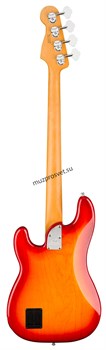 FENDER American Ultra Precision Bass®, Maple Fingerboard, Plasma Red Burst электрогитара, цвет красный в комплекте кейс - фото 166900