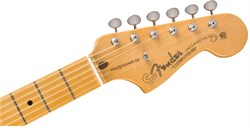 FENDER 2019 VINTAGE CUSTOM 1958 JAZZMASTER®, MAPLE FINGERBOARD, AGED DESERT SAND электрогитара, цвет жёлтый, в комплекте кейс - фото 167235