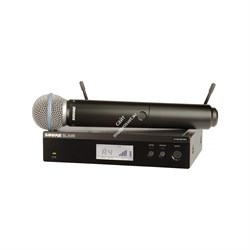 SHURE BLX24RE/B58 K3E 606-630 MHz радиосистема вокальная с капсюлем микрофона BETA 58. Кронштейны для крепления в рэк - фото 18913