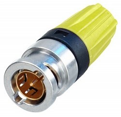 Разъем BNC кабельный, штекер, обжимной (1.6/6.47мм), для кабеля: Belden 8241, Canare LV-61S,RG59B/U - фото 199833