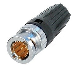 Разъем BNC кабельный, штекер, обжимной (1.6/7.01мм), для кабеля: Draka 0.6/3.7 Dz, Draka 755-801 - фото 199841
