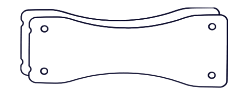Пара соединительных пластин для модулей IV6, тип 2. цвет: черный - фото 202500