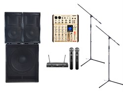 Бюджетный комплект звука Xline для средних залов и открытых площадок (800 Вт) - фото 206260