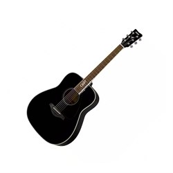 YAMAHA FG820 BL - акустическая гитара, дредноут, верхняя дека массив ели, цвет чёрный - фото 21569