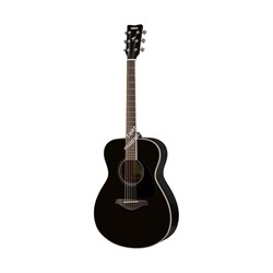 Yamaha FS820 BL - акустическая гитара, корпус компакт, верхняя дека массив ели, цвет чёрный - фото 21579