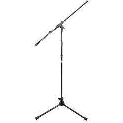 ONSTAGE MS9701B+ - микрофонная стойка-журавль, тренога, регулируемая высота,усиленная, черная - фото 24090