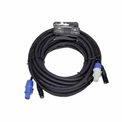 INVOTONE ADPC1010 - кабель смежный 3х1.5мм2 , 2х0.22мм2  PowerCon in/out - XLR DMX in/out  10 м - фото 27759