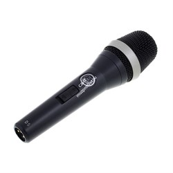 AKG D5S микрофон сценический вокальный динамический суперкардиоидный, с выключателем, разъём XLR, частотный диапазон 70-20000Гц, чувствительность 2,6мВ/Па, импеданс 600Ом, рекомендованная нагрузка 2000Ом, в комплекте чехол и адаптер для стойки SA61, цвет  - фото 28263