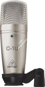 Behringer C-1U конденсаторный кардиоидный микрофон с USB выходом, с держателем и кейсом, 40-20000Гц, Max.SPL 136 дБ - фото 28414