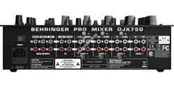 BEHRINGER DJX750 - микшер для DJ, 5 вход. канала (4 стерео, плюс микрофонный),эквалайзер - фото 35434