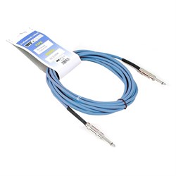 INVOTONE ACI1002/B - инструментальный кабель, 6,3 джек моно <-> 6,3 джек моно, длина 2 м (синий) - фото 38054